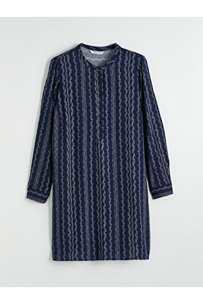 LC Waikiki Judge Collar Patterned Women's Tunic