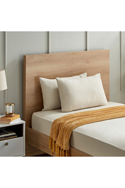 Generic طقم غطاء وسادة ديربي من قطعتين مصنوع من الألياف الدقيقة الصلبة - 45×7...