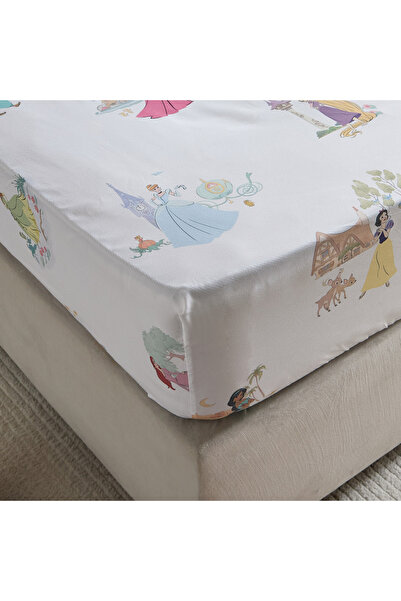 Generic Disney Princess Single Fitted Sheet - 90x200+25 cm