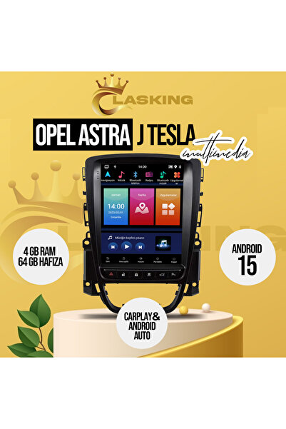 özgürce OPEL ASTRA J Kasa Android Multimedya Tesla Ekran 4GB RAM 64GB Hafıza ...