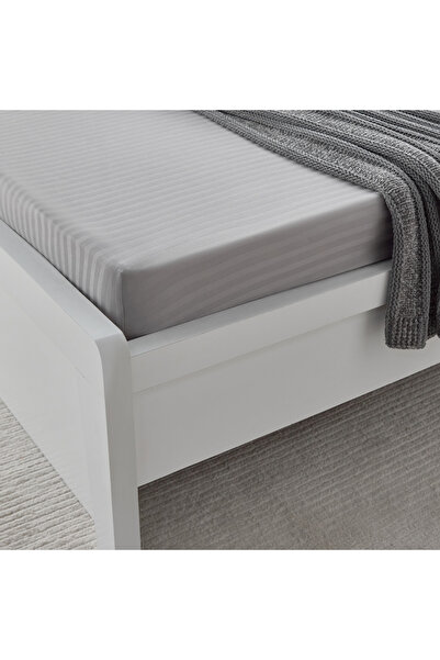 Generic Hamilton Stripe Satin Cotton Single Fitted Sheet - 90x200+36 cm