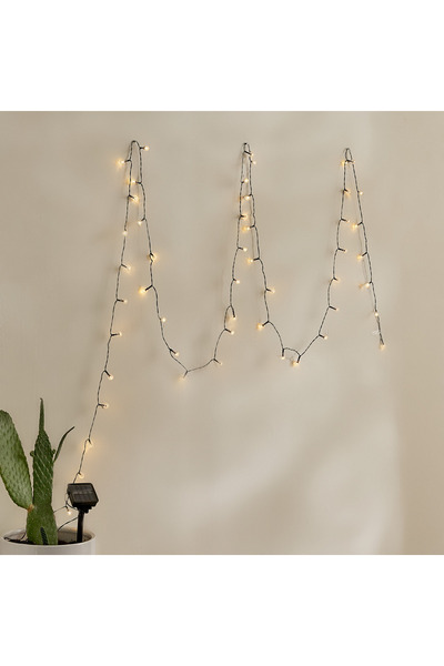 Generic Elio 50 LED Solar Ball String Light - 5 M