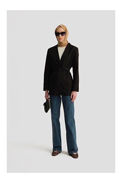 LC Waikiki Anvelop Blazer Jacket 25Y5911 Black