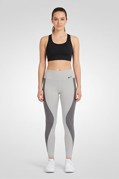 Nike بنطال ضيق للتدريب للنساء، رمادي