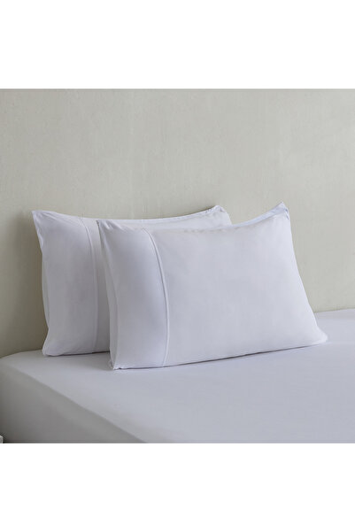 Generic طقم غطاء وسادة من الألياف الدقيقة من فيروم، قطعتان - 50 × 75 سم