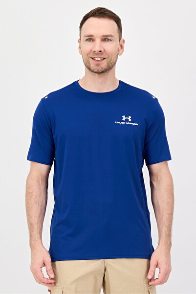 Under Armour Men Sportswear Fit Short Sleeves Training T-Shirt, Indigo Blue