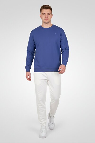 Champion Men Big And Tall Long Sleeve Outdoor Sweatshirt, Purple