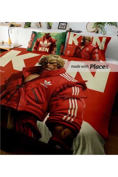 Elmas Dizayn Custom Design Brand 240X260 cm Double Bedding Set Cotton Satin S...