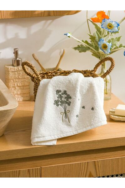 LC Waikiki Κεντημένη Βαμβακερή Πετσέτα Προσώπου 50x80 cm