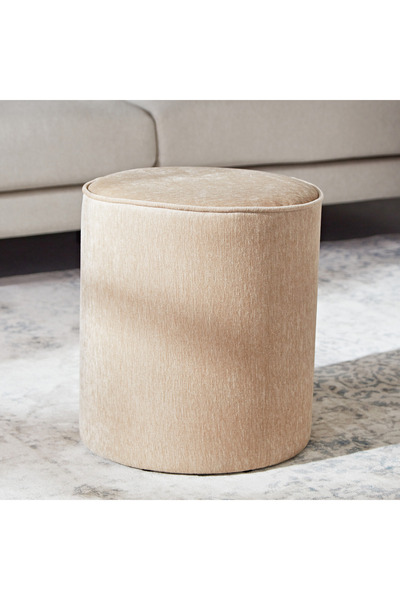 Generic Vanilla Fabric Ottoman