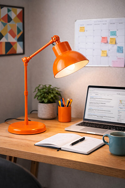 ARTILED Modern Endüstriyel Masa Lambası – Hareketli Metal Gövde – E27 Duy – O...