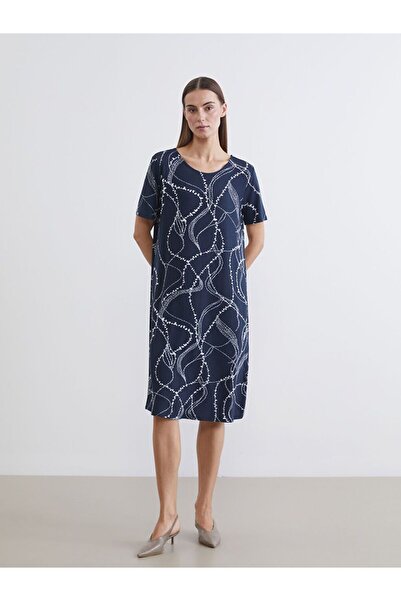 LC Waikiki Crew Neck Print Dress