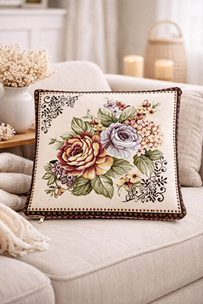 Yeshome Collection Carla Loren-7 Double Sided Pattern Tapestry Decorative Pil...