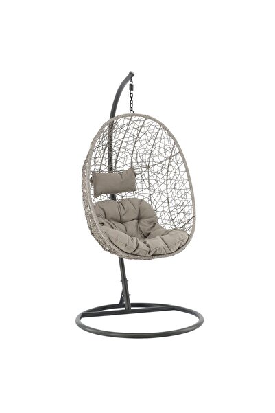 Chomik Hanging swing chair, Chomik, Sally, synthetic rattan, gray, max 150 kg