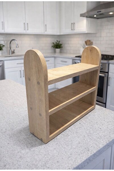 Kale tasarım Mutfak Rafı Tezgah Üstü Raf Baharatlık Organizer Mutfak Rafları