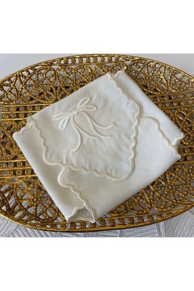 ELORA MAISON Fiorella Keten Ekmek Sepeti Örtüsü, Ekmeklik