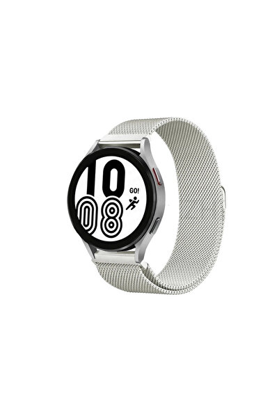 VINTESSY Samsung Galaxy Watch 4 Metal Magnetic Strap (Not a Watch) - Silver