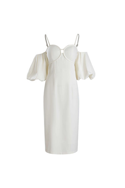 2TRENDY White off shoulder dress