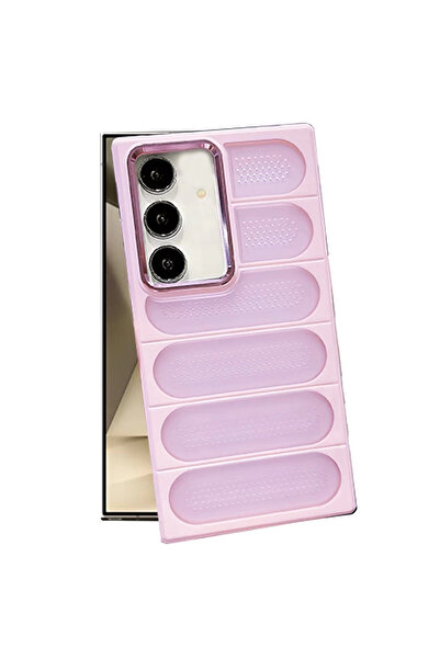 xirshop غطاء سامسونج جالاكسي S24 من السيليكون من ايرماكس - وردي