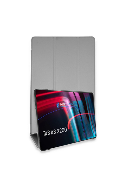 xirshop حافظة ذكية للكمبيوتر اللوحي Samsung Galaxy X200 Tab A8 10.5 - رمادي