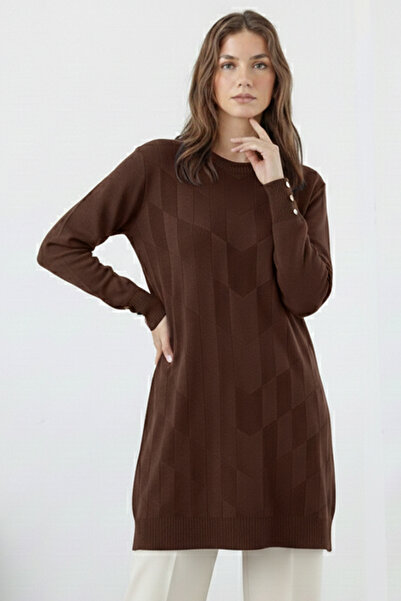 benguen Patterned Tunic N3293 Brown