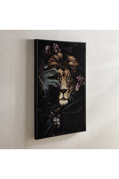 Generic Fossel Lion Framed Picture - 50x70x3 cm
