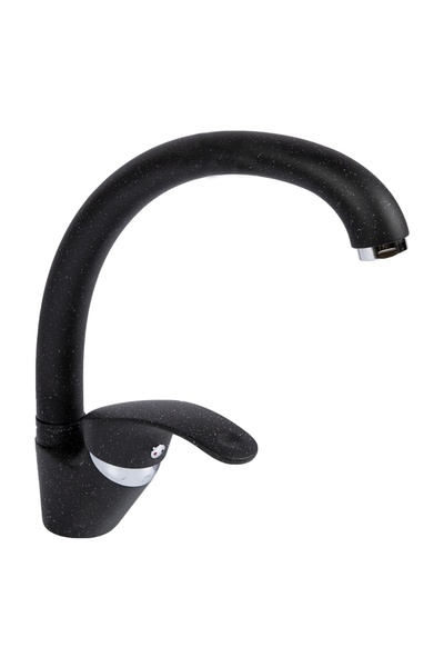 Ecostone Single Lever Kitchen Faucet with Pull-Down Spout 210mm Black