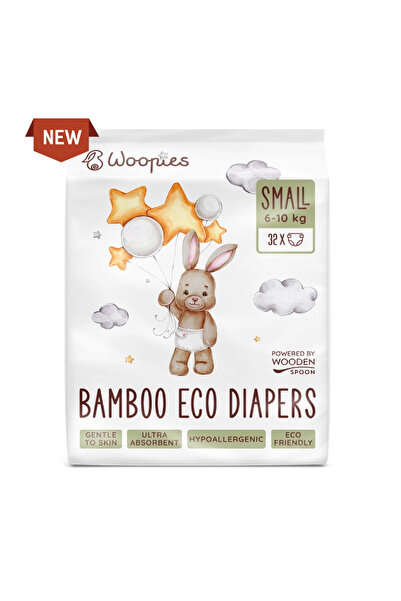 Wooden Spoon Scutece cu fibre de bambus S (6-10 kg), 32 bucati,