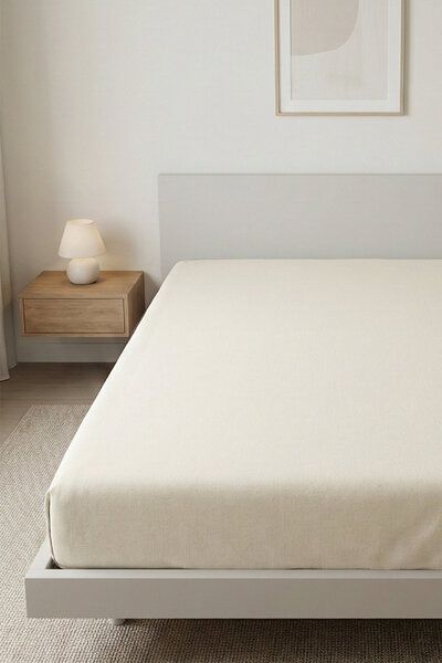 SULTANHOMEEE 100% Cotton Luxury Akfil Elastic Bed Sheet |   Single/Double/King Size |   Sultan Premium Series