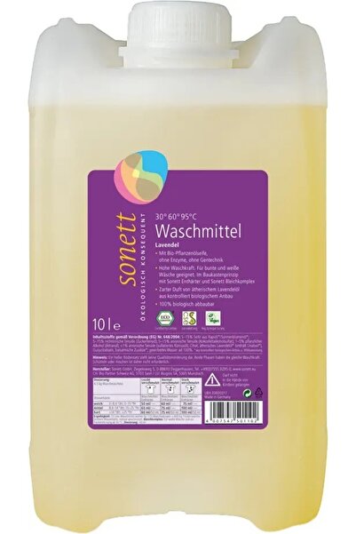 Sonett LIQUID DETERGENT FOR WHITE AND COLORED LAUNDRY LAVENDER 10L