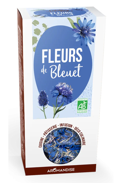 Aromandise Organic culinary cornflower flowers, 15g,