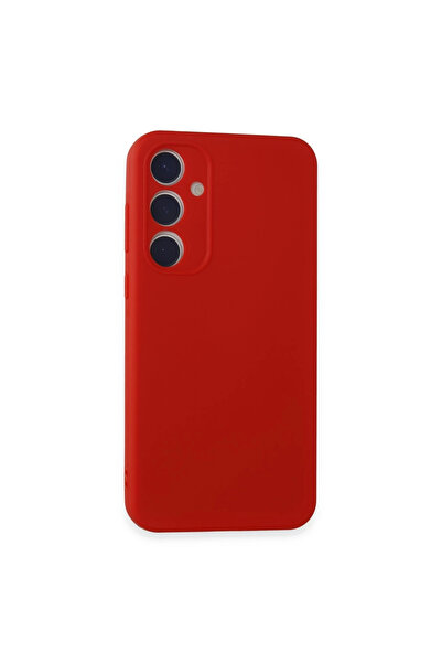 xirshop حافظة سامسونج جالاكسي A55 5G من السيليكون الأول - أحمر