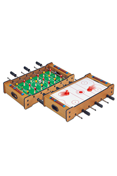 My modern game Indoor multi-functional wooden table game 2×1 (football + hock...