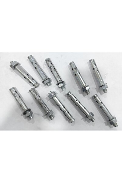 Maraş Gömlekli Çelik Dübel M10* 8 cm Montaj bağlantı elemanı 10 adrt