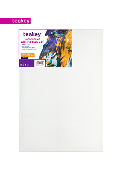 teekey Artist Canvas 25x35cm 280gsm Pure Cotton Triple Primed for Acrylic & Oil