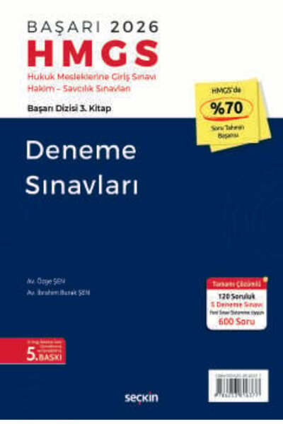 Seçkin Yayıncılık Başarı – HMGS Deneme Sınavları Hukuk Mesleklerine Giriş Sın...