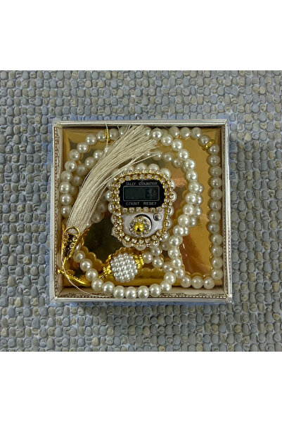 Zey-Al Defne Prayer Beads and Zikirmatik Set |   Blue |   Boxed Gift Zikir Set