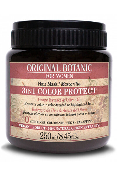 Original Botanic 3 in 1 Mask for Dyed Hair Vegan 100% Color Protect 250 ml