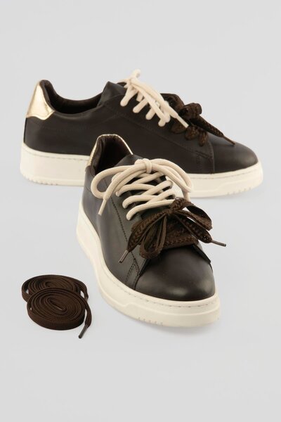 Mubiano Women's Sneaker Thick Sole Double Lace-Up Casual Sports Shoes Elvora ...