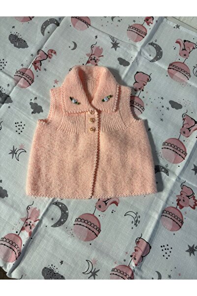Vinezza Home Collection Hand Knitted Baby Vest and Baby Muslin Blanket