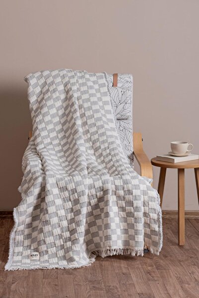 Soley Tableau |   3 Layer Muslin Tv Blanket |   Beige |   140X170 cm