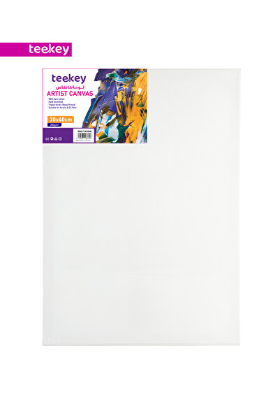 teekey Artist Canvas 30x40cm 280gsm Pure Cotton Triple Primed for Acrylic & Oil
