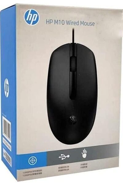HP M10 1200Dpi Siyah Sessiz Kablolu Usb Optik Mouse (1,5Mt Kablo Uzunluğu)