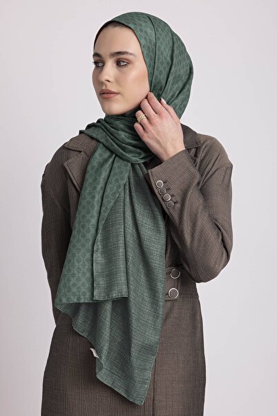 Ayshara Katre-I Zerâfet Collection - Golden Horn Emerald Double-Sided Shawl