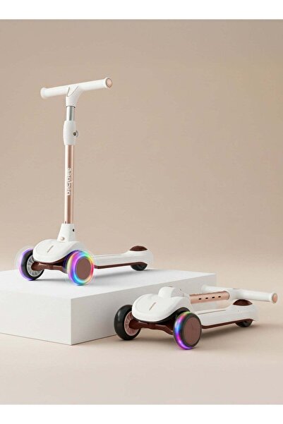 BAYBEE Glyde Kids Skate Scooter For Kids, Foldable 4 Height Adjustable Handle...