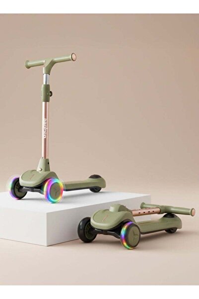 BAYBEE Glyde Kids Skate Scooter For Kids, Foldable 4 Height Adjustable Handle...