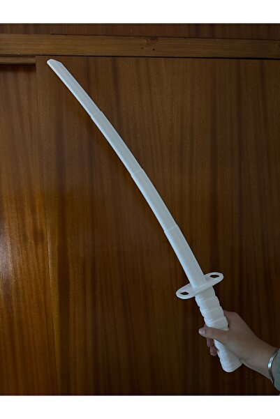 YILDIZ 3D Katlanabilir Samurai 75cm Kılıç Beyaz - 3D Baskı Dekoratif Masaüstü...