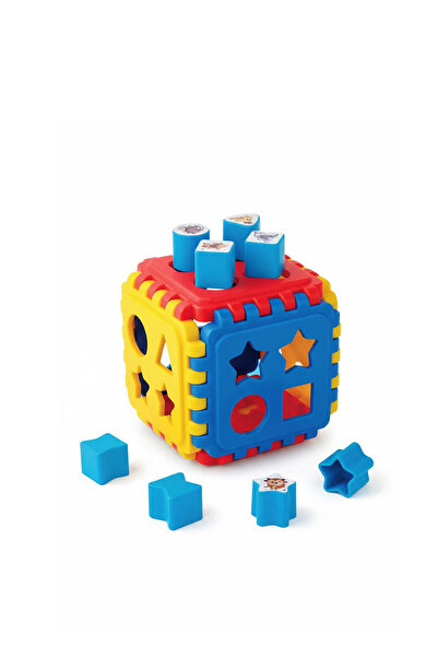 oruçoyuncak 6 Parça Sevimli Kule Ahşap Geometrik Şekiller Bulmaca Bul Tak Puzzle Eğitici Zeka Geliştirici Set
