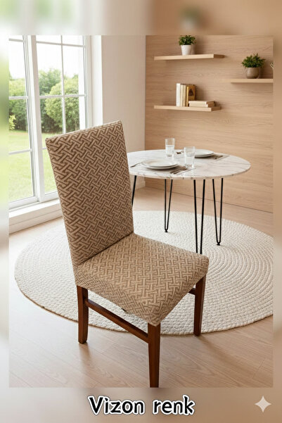 Hazineci Bey Sandalye Kılıfı, Esnek, Likralı, Lastikli, Yıkanabilir 1 Adet Ka...