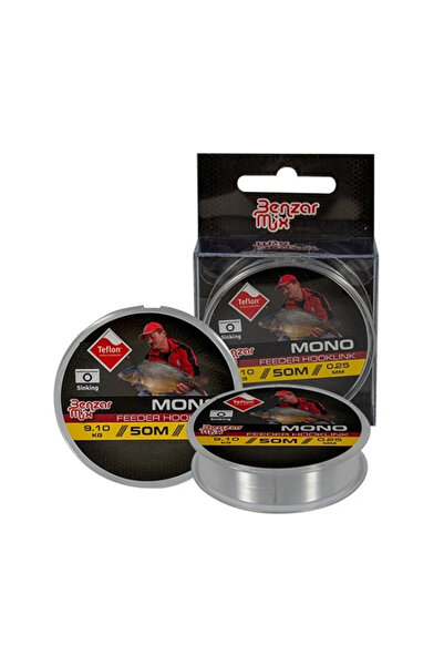 Benzar Mix Benzar Mono Feeder Hooklink Transparent 50m 0.20mm 6.40kg